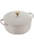 Bellamonte Fırın Tenceresi, Kızartma Tenceresi, Dutch Oven, Emaye Dökme Demir, Yuvarlak, 24 Cm, 4 L, Fildişi Beyazı 1