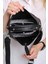 Kilit Detaylı Siyah Kadın Cüzdan Ve Omuz Çanta Kombini Pbu4002-1004 4