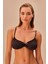 Line Lurex Önü Drapeli Parlak Bikini Üst 1
