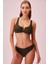 Gold Detaylı Dokulu Bikini Üst 3