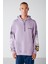 Smıle Oversize Lila Sweatshirt 1