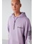 Smıle Oversize Lila Sweatshirt 3