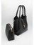 Kadın Siyah Iç Çantalı Retro El Ve Omuz Çantası 1