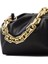 Siyah Kadın Altın Zincirli Çanta 4