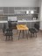 Hayat 70 x 110 Atlantik Mutfak Masası, Mutfak Masası Takımı, Yemek Masası, 2 Sandalye 1 Bench - Antrasit 3