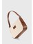 Soft Krem Tokalı Baguette Bag 2