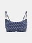 Kadın Mavi Balenli Bralette Bikini Üst 5