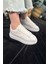 Günlük Unisex Spor Ayakkabı Vegan Deri Bağcıklı Hafif Kalın Yüksek Taban Yürüyüş Sneaker 999 1