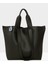 Siyah Kadın Çift Askılı Dokulu Büyük Tote Çanta M000008166 3