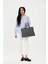 Paraşüt Kumaş Shopper Amelia Kadın Kol Çanta Gri 4