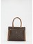 Kahve Monogram Kadın Omuz Çantası 05PO22Y1531 2