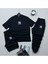Oversize Kesim Ny Baskılı T-Shirt Siyah Şort ve Eşofman 3'lü Takım Unisex 1