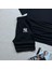 Oversize Kesim Ny Baskılı T-Shirt Siyah Şort ve Eşofman 3'lü Takım Unisex 2