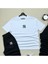 Oversize Kesim Ny Baskılı T-Shirt Siyah Şort ve Eşofman 3'lü Takım Unisex 1