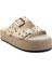 Bej Leather Kadın Terlik K04423050003 2