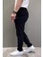 Bel Bağcıklı Düz Paça Erkek Jogger Pantolon P-00015473 2