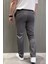 Bel Bağcıklı Düz Paça Erkek Jogger Pantolon P-00015473 3