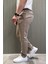 Bel Bağcıklı Düz Paça Erkek Jogger Pantolon P-00015473 2