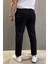 Bel Lastikli Fermuarlı Erkek Jogger Pantolon P-00015482 3
