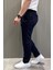 Bel Bağcıklı Düz Paça Erkek Jogger Pantolon P-00015473 2