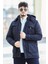 Erkek Kapüşonlu Içi Peluş Gabardin Mont P-00007002 1