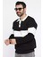 Erkek Polo Yaka Şerit Detaylı Üç Iplik Şardonlu Sweatshirt P-00014197 1