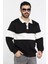 Erkek Polo Yaka Şerit Detaylı Üç Iplik Şardonlu Sweatshirt P-00014197 2