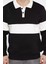 Erkek Polo Yaka Şerit Detaylı Üç Iplik Şardonlu Sweatshirt P-00014197 4