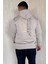 Üç Iplik Şardonlu Kanguru Cepli Erkek Sweatshirt P-00014407 4