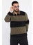 Polo Yaka Yarım Fermuarlı Polar Erkek Sweatshirt P-00012952 4