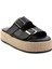 Siyah Leather Kadın Terlik K04423050103 2