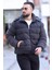 Erkek Astarlı Kapüşonlu Peluş Şişme Mont P-00013731 2