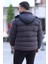 Erkek Astarlı Kapüşonlu Peluş Şişme Mont P-00013731 3