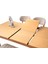 Fidan Beyaz Ahşap Salon Yemek Masa Sandalye Takımı 4 Kuzey Sandalyeli Ortadan Açılır Büyüyen 90 x 140 cm 2
