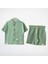 Palmiye Nakışlı Erkek Çocuk Yazlık Takım – Yeşil 1
