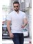 Polo Yaka Ön Düğmeli Desenli Likralı Erkek Tişört P-00010291 1