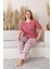 %100 Pamuk Büyük Beden Kısa Kol Kadın Pijama Takımı 1