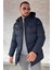Kapüşonlu Içi Peluş Erkek Mont P-00013136 1