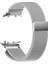 Huawei Watch D2 Uyumlu Kordon Kayış Metal Hasır Örgülü Mıknatıslı Gümüş 1
