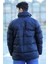 Erkek Çift Cepli Çıtçıt ve Fermuarlı Şişme Mont P-00007703 5