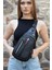 Unisex Çapraz Omuz ve Bel Çantası Siyah Suya Dayanıklı Günlük Seyahat Çantası (BOY:30CM EN:16CM) 2