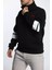 Erkek Yaka Fermuarlı Nakışlı Sweatshirt P-00006414 2