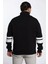 Erkek Yaka Fermuarlı Nakışlı Sweatshirt P-00006414 5