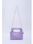 Lila Shk24 Soft Deri Düğüm Detaylı Zincir Askılı El Ve Omuz Çantası U:14 E:22 G:8 Cm 1