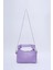 Lila Shk24 Soft Deri Düğüm Detaylı Zincir Askılı El Ve Omuz Çantası U:14 E:22 G:8 Cm 4
