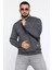 Yarım Fermuarlı Cepli Double Face Erkek Sweatshirt P-00013588 2