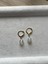 8 mm Opal Taşı Altın Kaplama Halka Küpe 1