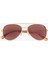 Bill Unisex Pilot Güneş Gözlüğü, Kahverengi Lens, %100 Uva/uvb Koruma, Ce Sertifikalı 1