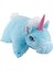 Unicorn Katlanır Yastık Peluş Mavi 1