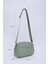 Mint Yeşil Shk194 Deri 2 Bölmeli Fermuarlı Ayarlanabilir Kolon Askılı Omuz Çantası U:16 E:21 G 2